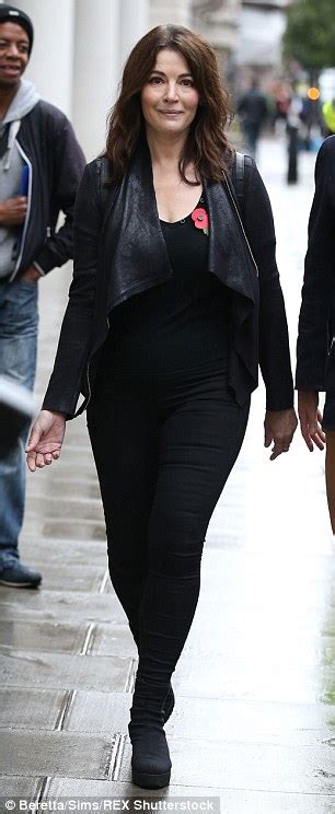 Nigella Lawson Steps Out In Flattering Slim Fitting Black Jeans And