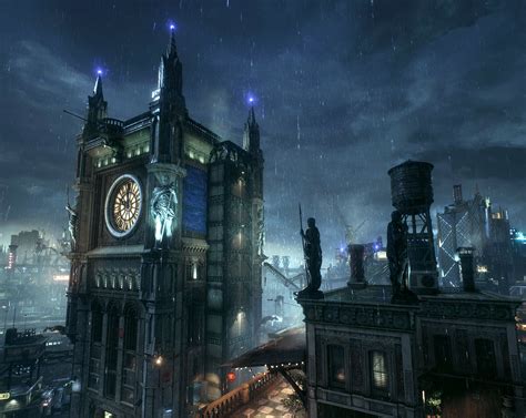 Gotham Clock Tower Batman Arkham Knight Gotham City Aesthetic
