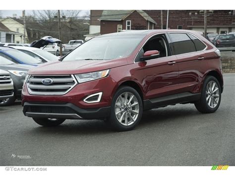 2017 Ruby Red Metallic Ford Edge Titanium Awd 119792625 Photo 7