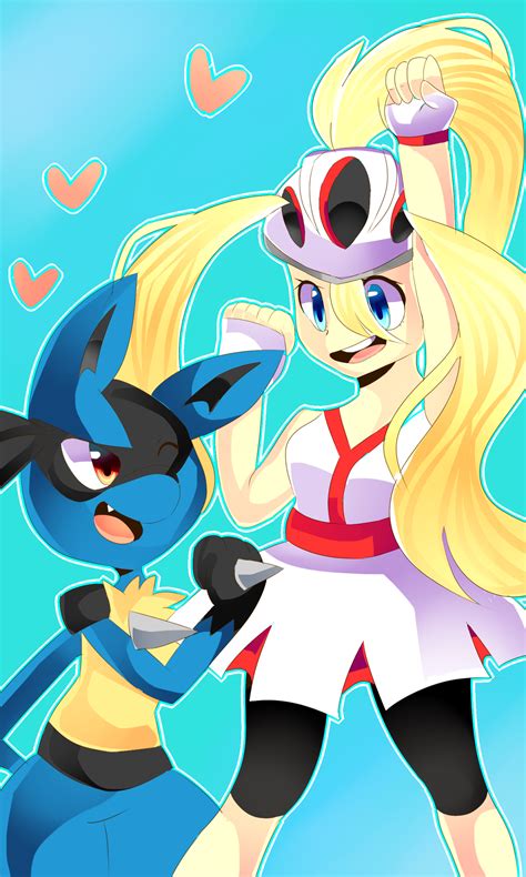 Korrina And Lucario By Sonikku Star On Deviantart