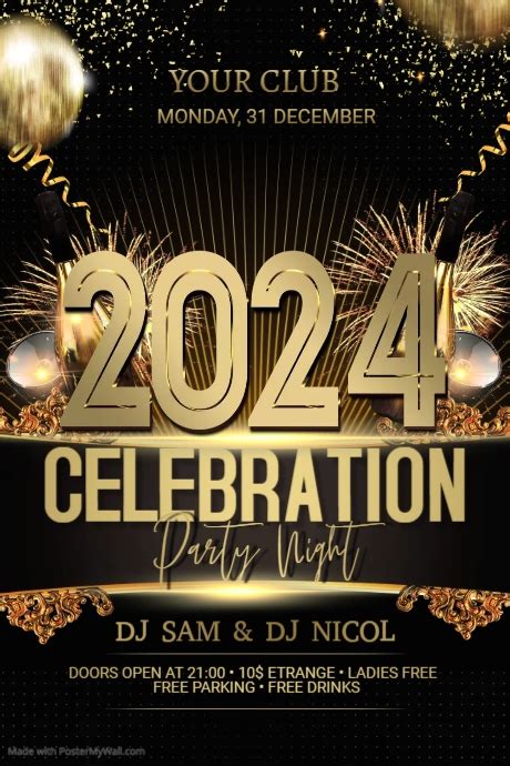 2023 New Year Flyer Template Postermywall