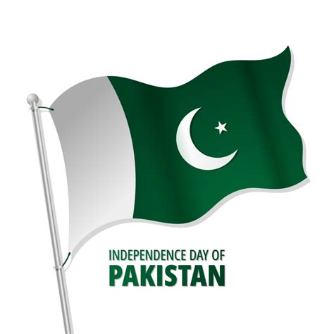 Pakistan Independence Day With Pakistan Flag And Typography 9665685 Png