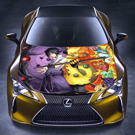 Car Hood Vinyl Wrap Full Color Graphics Decal Anime Naruto Custom Size