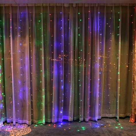 Led Curtain Light 300 Led Curtain Fairy Lights String Hanging Wall