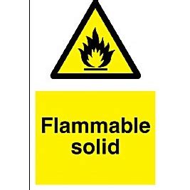Flammable Solid Sign Awareness Safety Signs