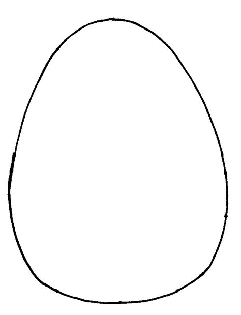 My kids have been obsessed with easter past few days. Large Egg Template - ClipArt Best