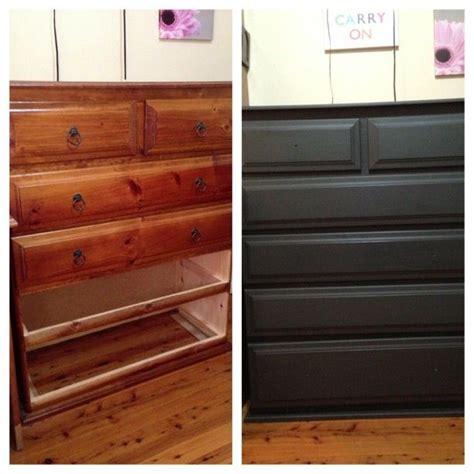 Updated An Old Dresser Using Annie Sloan Chalk Paint Colour Graphite