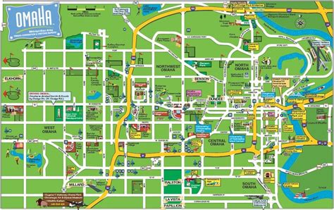 Maps Of Omaha Street Map Pin Map Omaha Hotels Sightseeing Omaha