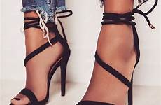 heels strap ankle sandals strappy women shoes high toe stiletto summer peep lace gladiator