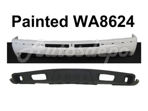 Painted Wa8624 White Front Bumper Valance For 00 06 Chevy Suburban