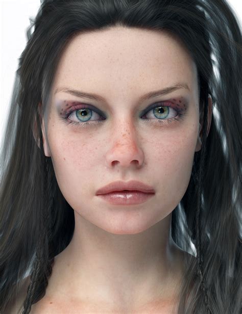 Fashion Model Face Maps For V Human Textures Skins And Maps For Daz