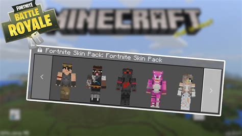 Fortnite Skin Pack Minecraft Pe Youtube