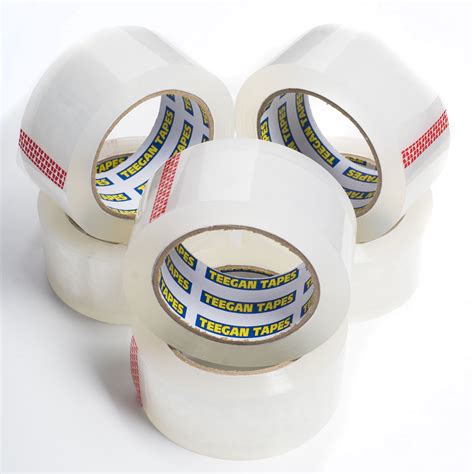 6 Pack Packing Tape By Teegan Tapes 2 Inches X 60 Yards