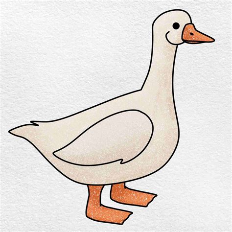 How To Draw A Goose Helloartsy