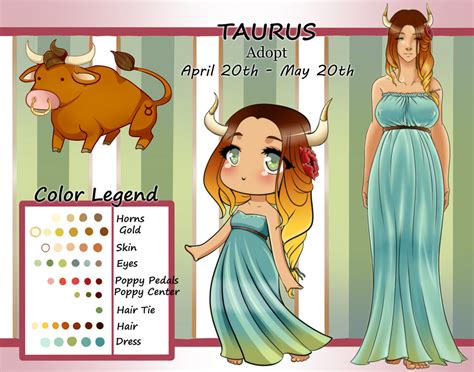 Zodiac Taurus Auction Adopt Closed By Mamagizzy On Deviantart