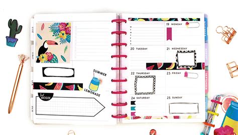 The Happy Planner Dashboard Layout Ideas July 2021 My Cozy Planner