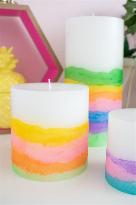Diy Sand Art Candles A 90s Throwback Craft Club Crafted