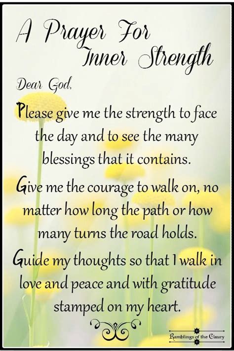 Prayer For Strength Quotes Inspiration