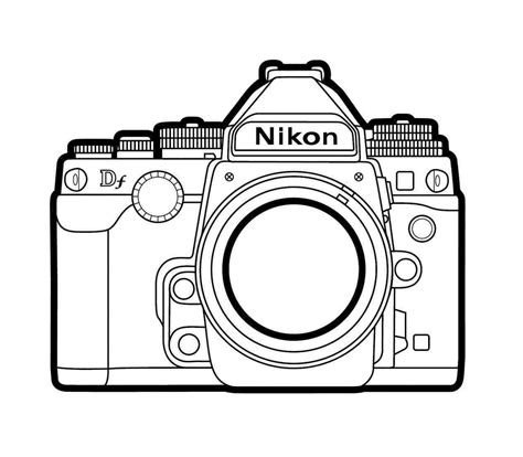 Nikon Camera Drawing At Explore Collection Of