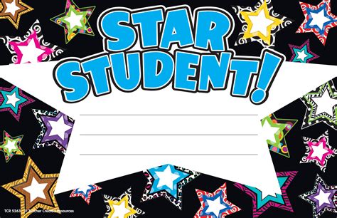 Fancy Stars Star Student Awards Tcr5263 Teacher Created Resources