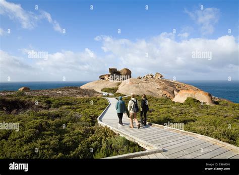 Boardwalk Leading To Remarkable Rocks On The South Coast Of Kangaroo