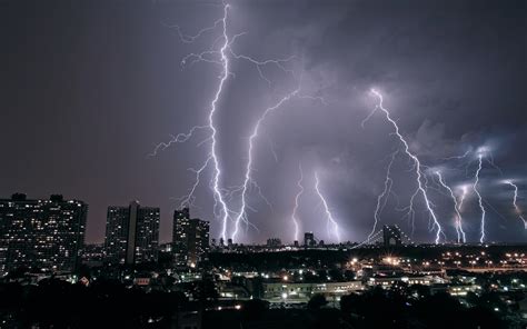 lightning, Storm, City, Nature Wallpapers HD / Desktop and Mobile ...