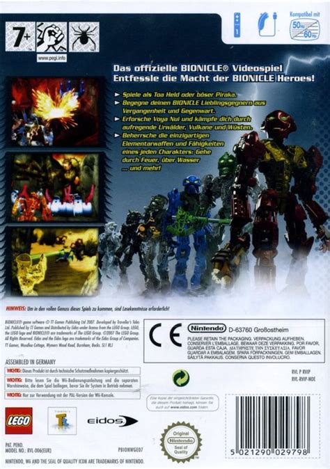 Bionicle Heroes 2007 Wii Box Cover Art Mobygames