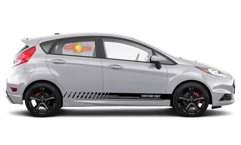 Vinyl Decals Stripes For Ford Fiesta S With Your Custom Text Stickers