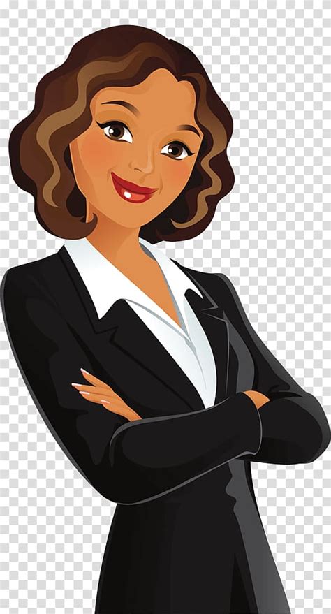 Woman Cartoon Businessperson Drawing Woman Transparent Background Png