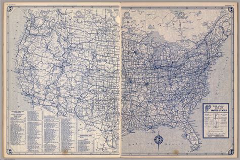 United States Road Map David Rumsey Historical Map Collection