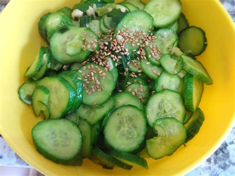 Instructions combine gochujang, gochugaru, salt, sugar, sesame oil and sesame seeds in a mixing bowl. Oi bokkeum, Korean Stir-Fried Cucumber Side Dish Recipe(오이 ...