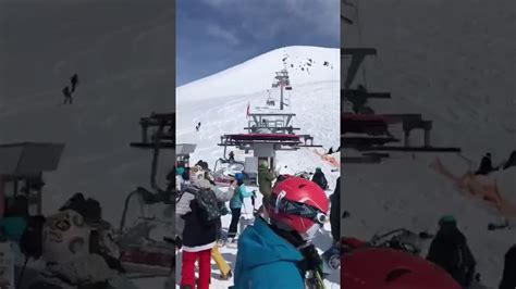 Ski Lift Accident Gudauri Youtube