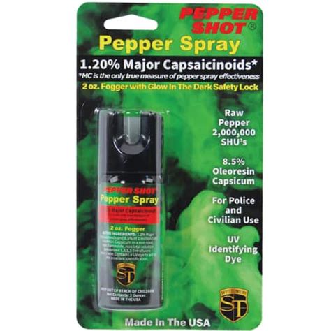 Pepper Shot 1 2 Mc 2 Oz Pepper Spray Shield Of Safety