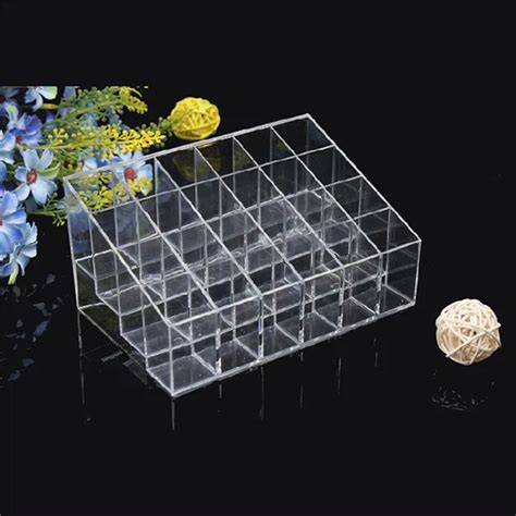 Clear Makeup Display Stand Lipstick Case Cosmetic Organizer Holder