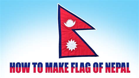 Flag of Nepal // how to draw flag of Nepal - YouTube