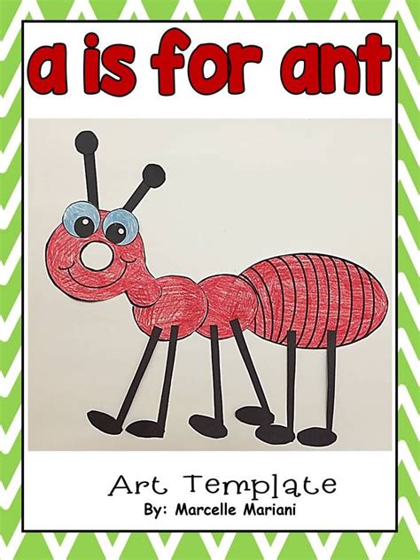 A Ant Art Activity Ant Art Letter A Crafts Art Activities