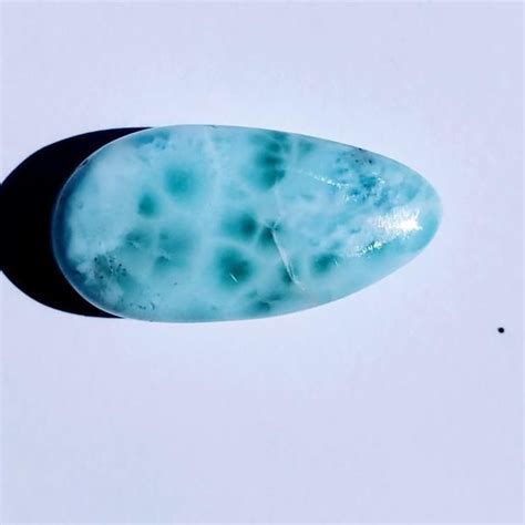 Pretty Polished Blue Larimar Free Form Specimen From The Dominican