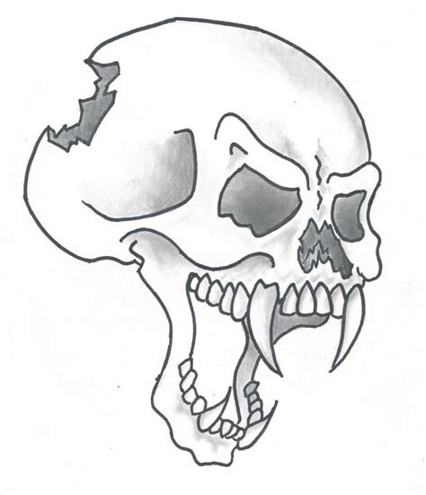 Easy Drawing Of Skulls At Getdrawings Free Download