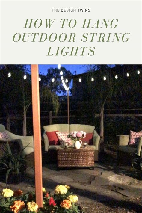 How To Hang Outdoor String Lights Video And Easy Tutorial