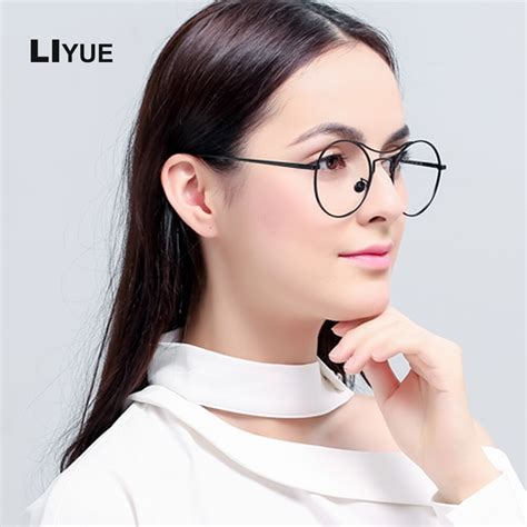 liyue 2017 frog glasses korea design myopia eyeglasses men women retro metal glasses frame