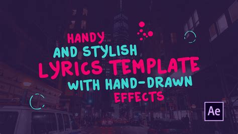 It has never been easier to promote your music. Lyrics Template Hand Drawn Style