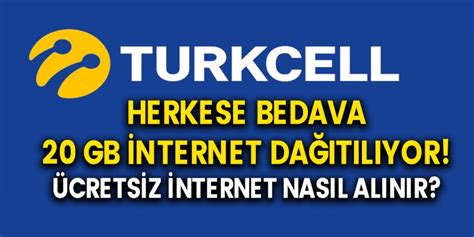 Turkcell Gb Internet Da T Yor Turkcell Bedava Internet
