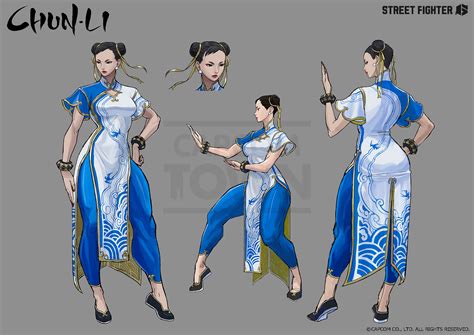 Chun Li Character Images Game Design Docs Street Fighter 6 Museum Capcom Town