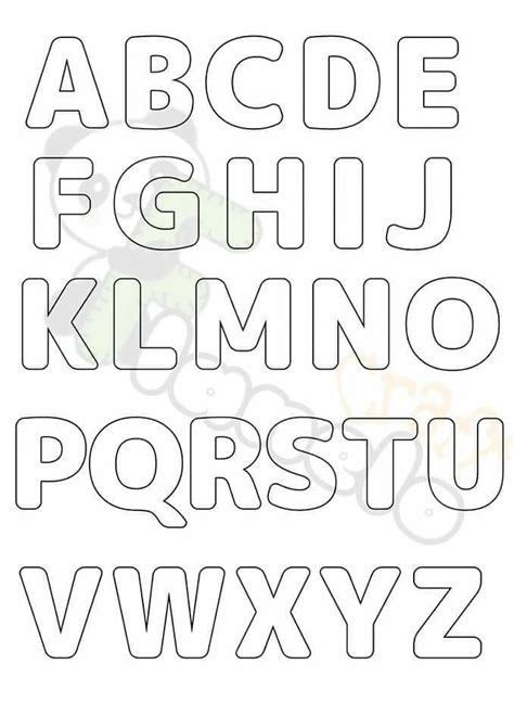 Molde De Letras Do Alfabeto Para Imprimir Grande Artofit