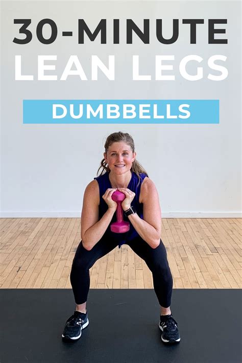 Minute Lower Body Dumbbell Workout Nourish Move Love Dumbbell