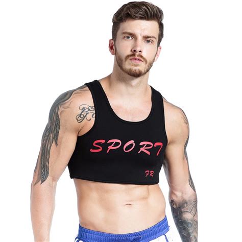 Men S Summer Shirt Breathable Stretch Chest Protector Short Vest Tee