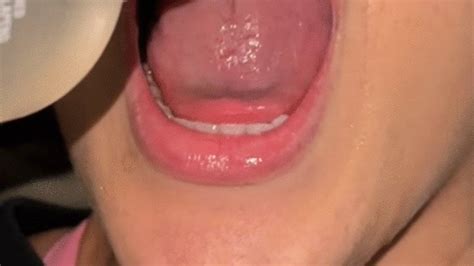 swallowing water with my mouth open giantesssammie clips4sale