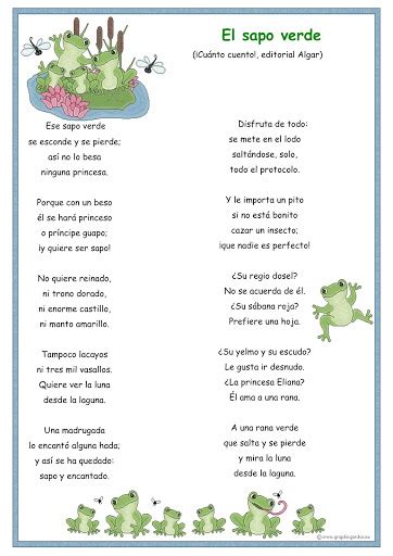 Poemas Largos Para Niños De Primaria Imagui