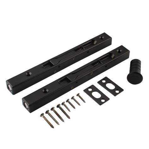 Buy Muluo Hidden Latches And Bolts Black 304 Stainless Steel 8inch20cm