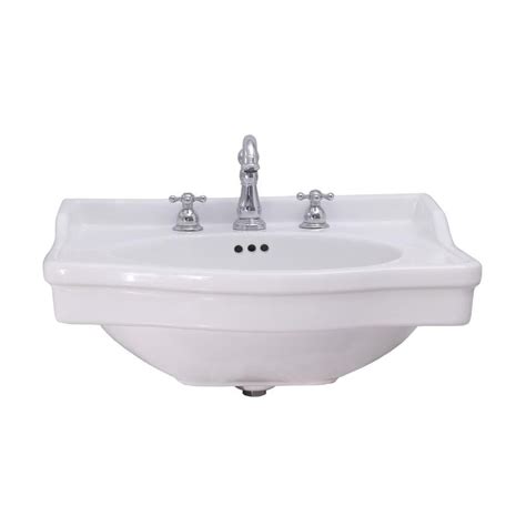 Barclay Cali Wall Hung Basin White Wall Mount Rectangular Bathroom Sink